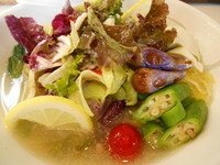 「【冷】　自家製ジンジャースパークリング麺」@とり麺や五色の写真