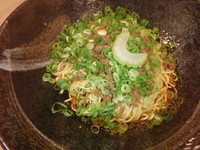 「汁なし担々麺(醤油、２辛)(600円⇒300円)ライス他」@武蔵坊 横川店の写真