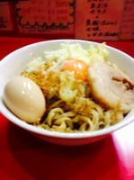 「まぜそば（ミニ）¥730＋半熟玉子¥100＋チーズ¥100」@麺屋 桐龍の写真