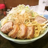 「あかつき麺（大盛、豚、チーズ）1,030円」@麺や あかつきの写真