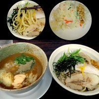 「つけ 醤油830円＋チーズ100円＋ポテサラ※特別サービス」@丸直の写真