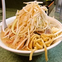 「大ブタ（ヤサイ／ニンニク／麺カタメ）950円」@ラーメン二郎 新宿小滝橋通り店の写真