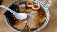 「焼豚麺味玉入り大盛り」@とら食堂 松戸分店の写真