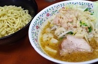 「小ラーメン+つけ麺少なめ(ニンニク・アブラ)」@ラーメン二郎 めじろ台法政大学前店の写真