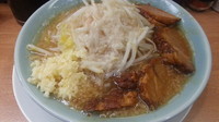 「豚増しラーメン小盛り ニンニクヤサイアブラ」@ラーメン慶次郎 亀戸店の写真