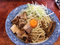「冷し汁なし麺」@自家製太麺 元気屋の写真