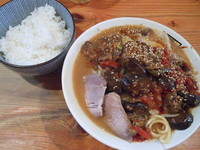 「濃菜麺（夏の彩り麻婆茄子）＋ごはん小」@濃菜麺 井の庄の写真