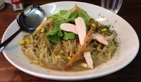 「冷し汁なしオイスター中盛(期間限定)730円+50円」@汁なしラーメン イプサの写真