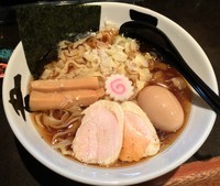 「煮干し中華そば・期間限定＋味玉（￥580＋￥100）」@麺処 韋駄天の写真