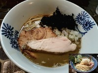 「【限定】特濃煮干蕎麦800円＋替え玉120円」@特級鶏蕎麦 龍介の写真