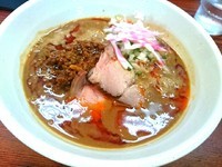 「【限定】煮干しカレー拉麺（半ライス付）850円」@良温(Ra-on)の写真