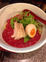 「トマト麺(細麺)+半チャーハン」@呑屋 まる星の写真