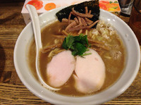 「烏賊干し鶏白湯醤油そば 800円」@新橋 纏の写真