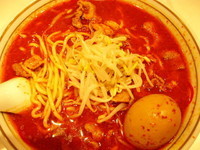 「北極ラーメン＋北極玉子」@蒙古タンメン 中本 新宿店の写真