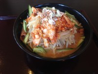 「冷やし豚キムチラーメン　￥780」@バガボンド 東バイパス店の写真