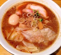 「スパイシー味噌中華そば850円ワンタン100円味玉100円」@麺屋KABOちゃんの写真