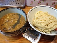 「辛つけ麺 並盛」@月と鼈の写真