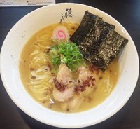 「鶏白湯ラーメン：750円」@麺屋 藤しろ 三軒茶屋店の写真
