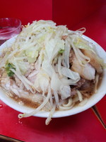 「ぶたダブルラーメン（野菜・ニンニク）800円」@ラーメン二郎 三田本店の写真