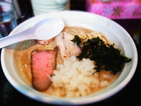 「煮干濃麺ニボ飯セット 950円」@濃麺 海月の写真