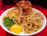 「まぜそば　830円」@用心棒の写真