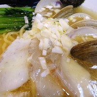 「スズキとホンビノス貝のらーめん（塩）842円」@西武船橋店 京成沿線美味しい博覧会～船橋～の写真