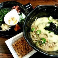 「【限定】味噌冷し  ８５０円 ＋納豆３０円」@麺や 蒼 AOIの写真