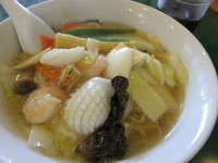 「海鮮健美湯麺1058円（9月限定500円）」@百香亭 野田店の写真