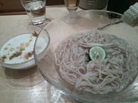 「【9/6までの限定】鶏と白とうもろこしの冷やしそば＋麦酒」@饗 くろ㐂の写真