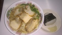 「チャーシューメン＋むすび」@寿栄広食堂の写真