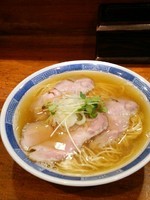 「【ミニコラボ】塩煮干そば700円」@中華そば しば田の写真