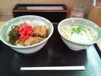 「ラフティ丼セット」@沖縄そば やんばる 新宿本店の写真