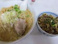 「味噌ラーメン500円チャーシュー丼100円」@ラーメン爺の写真
