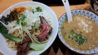 「（仮）蟹とトビウオのあら汁つけ麺（正式名称失念）」@竹末東京プレミアムの写真