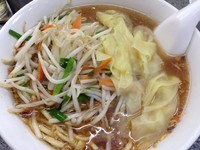 「もやしワンタン麺」@中華麺店 喜楽の写真