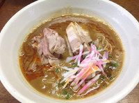 「【限定】煮干カレー拉麺（半ライス付き）850円」@良温(Ra-on)の写真