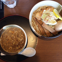 「海老つけめん＋味玉（クーポン）」@ゆいが 総本店の写真