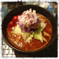 「海老リッチトマトらーめん」@らーめん 五ノ神製作所の写真