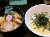 「納豆つけ麺800円＋和え玉（小）100円」@おおぜき中華そば店の写真