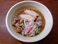 「【限定】煮干しカレー拉麺-EVO-肉増し（半ライス付き）」@良温(Ra-on)の写真