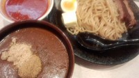 「濃厚カレーつけ麺+プチ冷し味噌スープ+バター」@蒙古タンメン 中本 高田馬場店の写真