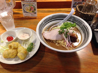 「超濃厚魚白湯＋鱧の天ぷら」@だしが命の塩らーめん ぎょぎょぎょ 本町店の写真