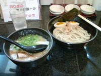 「魚介豚骨つけ麺」@麺処 桃原 宜野湾伊佐店の写真