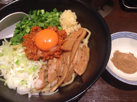 「【限定】台湾まぜそば（小）700円、魚粉30円」@麺屋 天海の写真