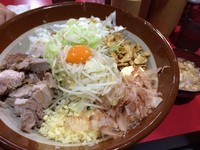 「まぜそば＋麺マシ（500ｇ）＋チーズ」@麺屋 鳳の写真