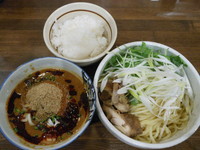 「白ごま担々つけめん（中盛）＋ごはん小」@麺処 井の庄の写真