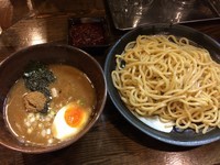 「濃厚つけ麺小あつもり 辛ダレトッピング」@つけ麺 富平の写真