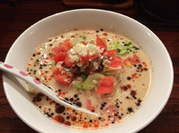 「冷やしたんたんめん  800円  替え玉クーポン」@らぁ〜めん ぶぃスリーの写真