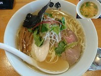 「【限定】土佐の鯛そば￥850＋〆のミニ鯛茶漬け￥50」@中華そば 田家 本店の写真