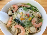 「エビとホタテのジェノベーゼ」@濃厚ラーメン じゅんの写真